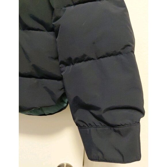 Birdwell Beach Britches Jacket Mens Nylon Full Zip Puffer Navy Blue Stripe XL - Picture 3 of 10